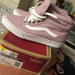 Milton Hi Canvas Vans - Mauve